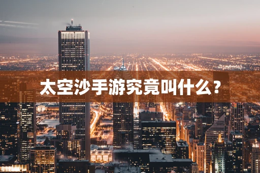 太空沙手游究竟叫什么？