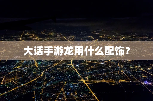大话手游龙用什么配饰？
