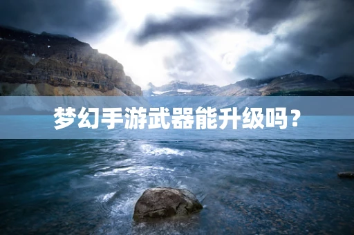 梦幻手游武器能升级吗？