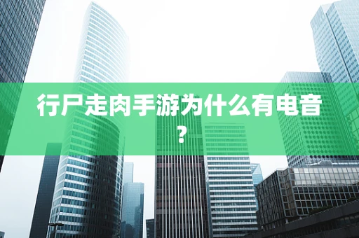 行尸走肉手游为什么有电音？