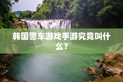 韩国警车游戏手游究竟叫什么？