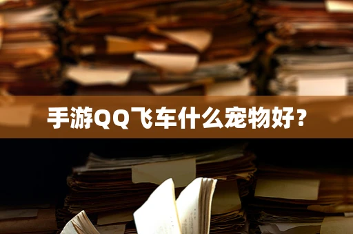 手游QQ飞车什么宠物好？