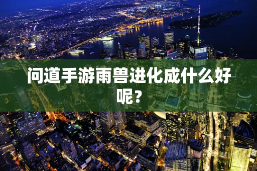问道手游雨兽进化成什么好呢？