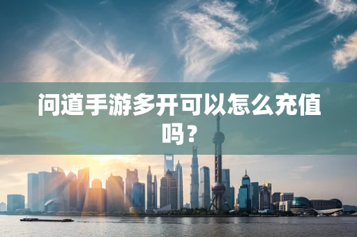 问道手游多开可以怎么充值吗？
