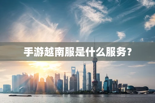 手游越南服是什么服务？