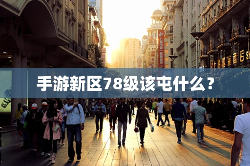 手游新区78级该屯什么？
