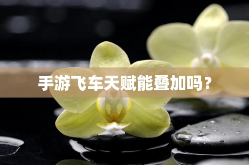 手游飞车天赋能叠加吗？