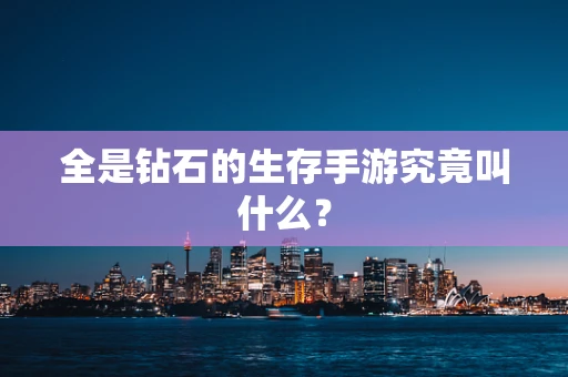 全是钻石的生存手游究竟叫什么？