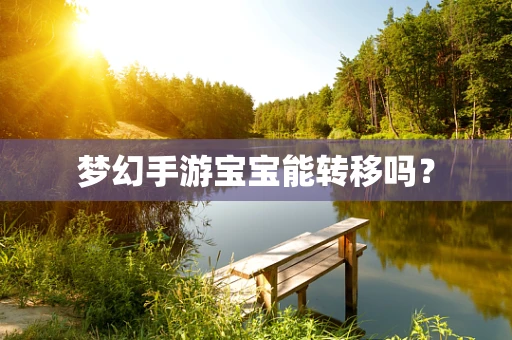 梦幻手游宝宝能转移吗？