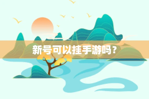 新号可以挂手游吗？