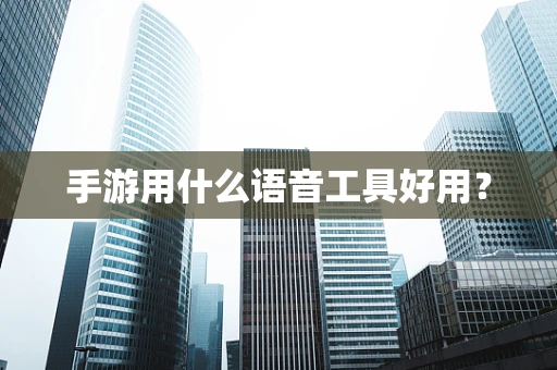 手游用什么语音工具好用？