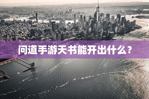 问道手游天书能开出什么？