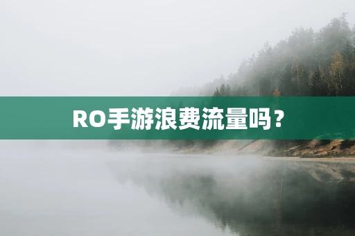 RO手游浪费流量吗？