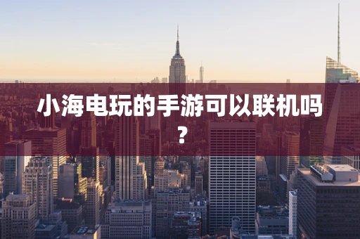 小海电玩的手游可以联机吗？