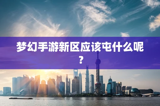 梦幻手游新区应该屯什么呢？
