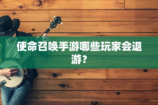 使命召唤手游哪些玩家会退游？