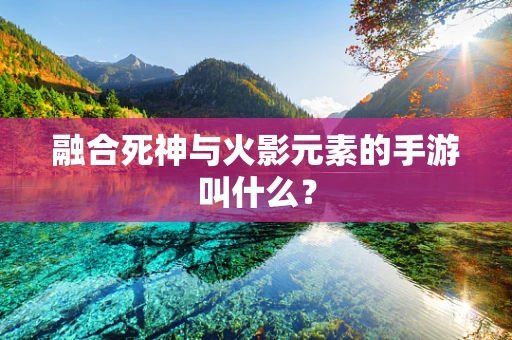 融合死神与火影元素的手游叫什么？