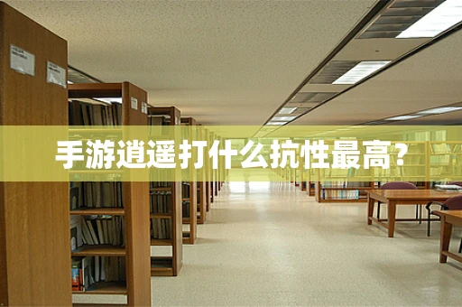 手游逍遥打什么抗性最高？