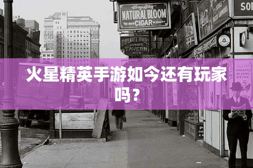 火星精英手游如今还有玩家吗？