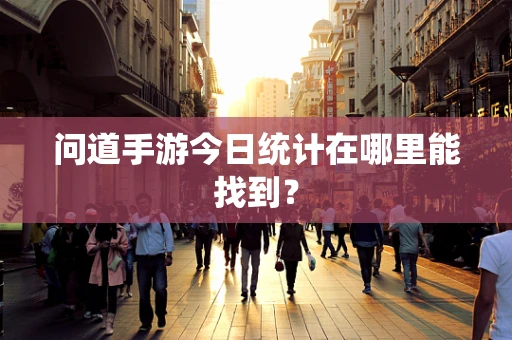 问道手游今日统计在哪里能找到？