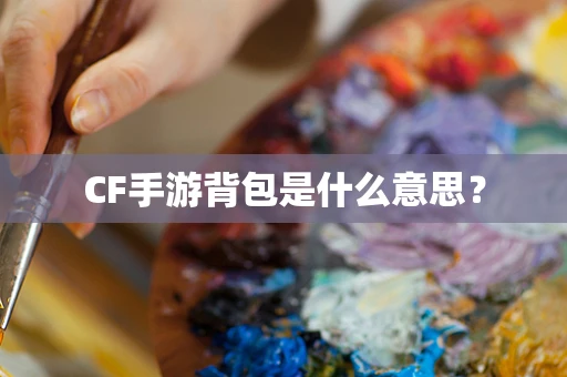 CF手游背包是什么意思？