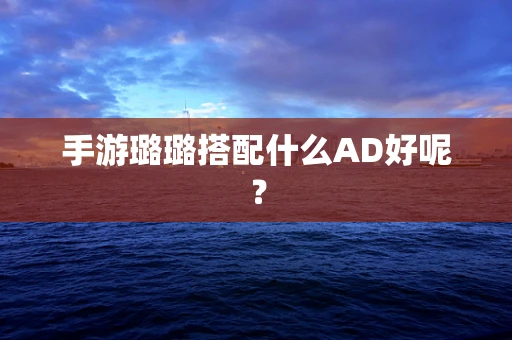 手游璐璐搭配什么AD好呢？
